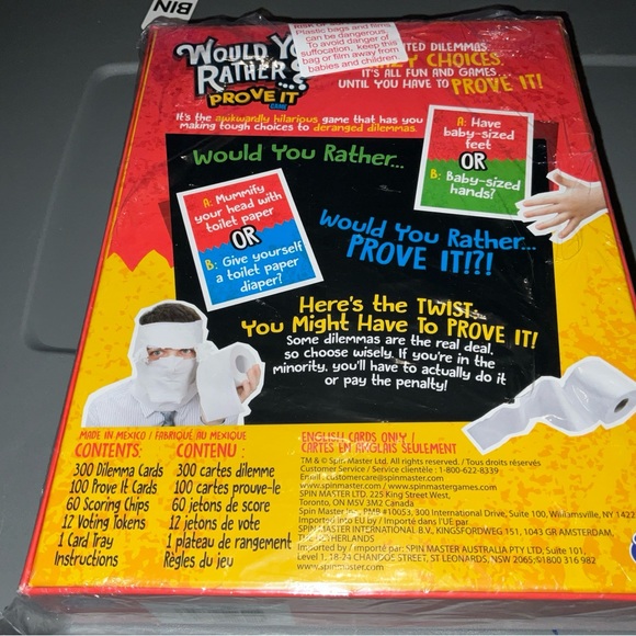 Would You Rather? Prove It Game By Spin Master Ages 8+ New Sealed 3-6 Players - Picture 14 of 16
